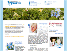 Tablet Screenshot of maison-myosotis-alzheimer.com